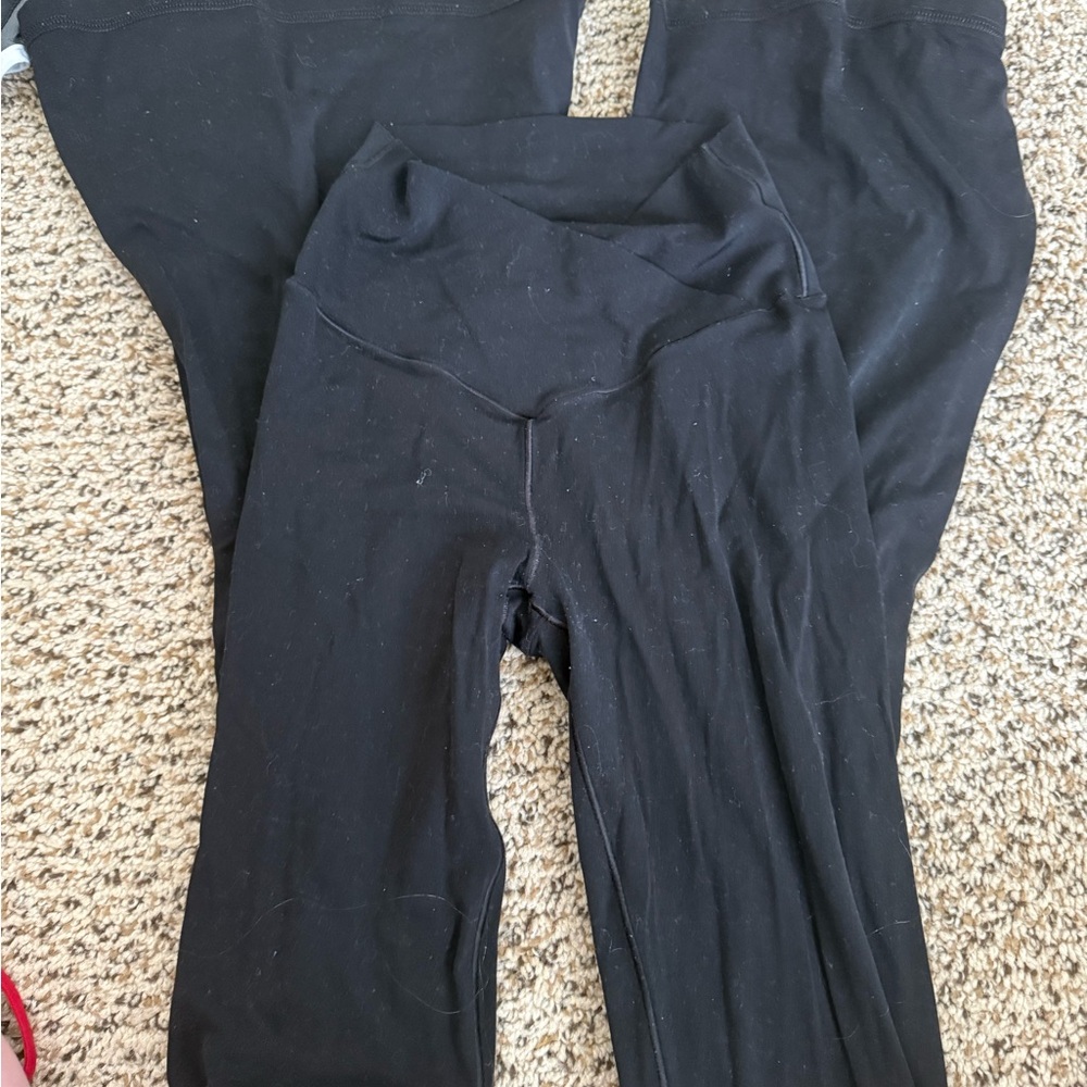 Aerie Black Flare Leggings